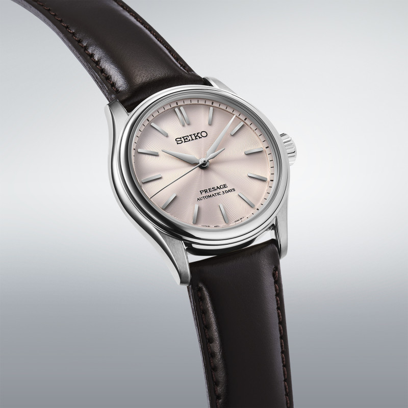 Seiko Presage Automatik 3 Zeiger, 38mm, Rosa Herrenuhr HCC003J1