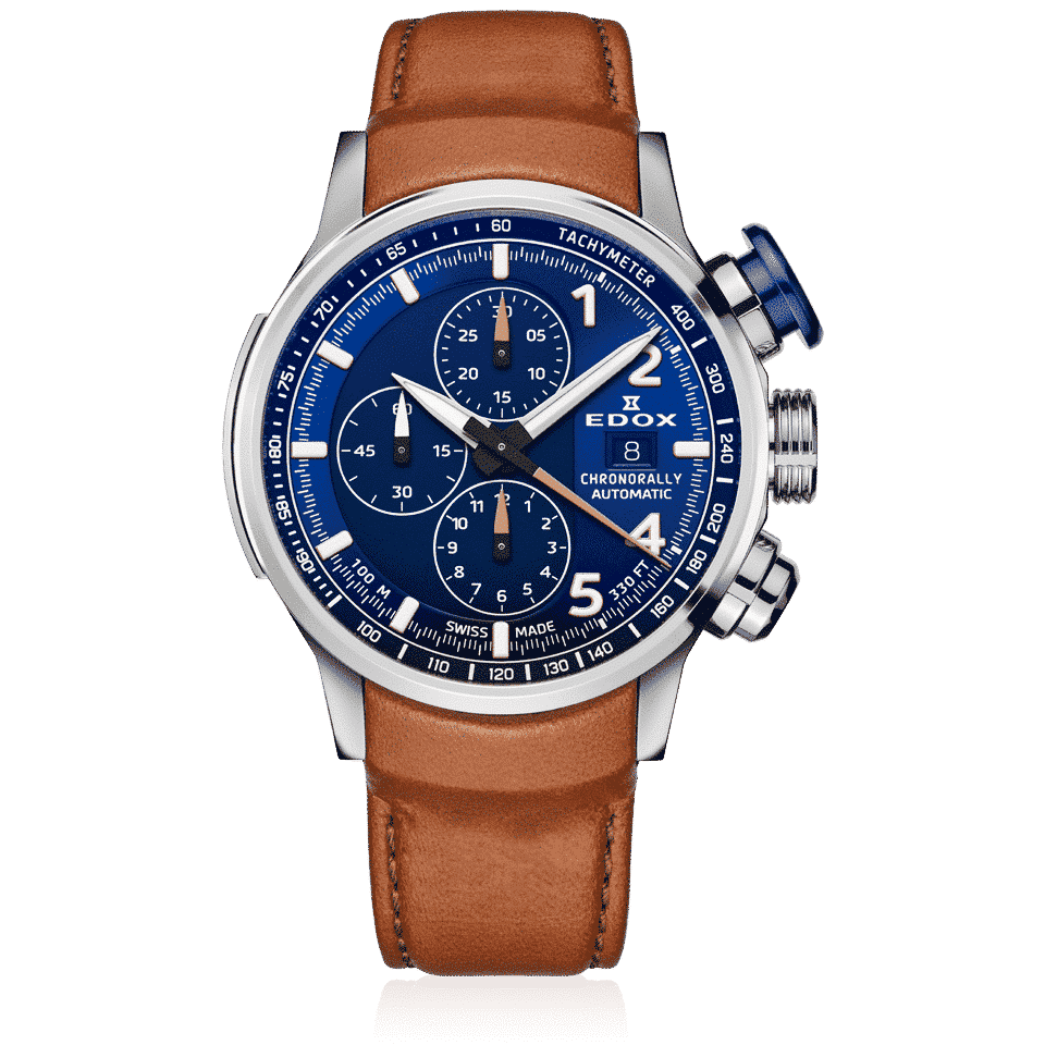 Edox Chronorally Automatic Herrenuhr 01129 TBUCBR BUBR