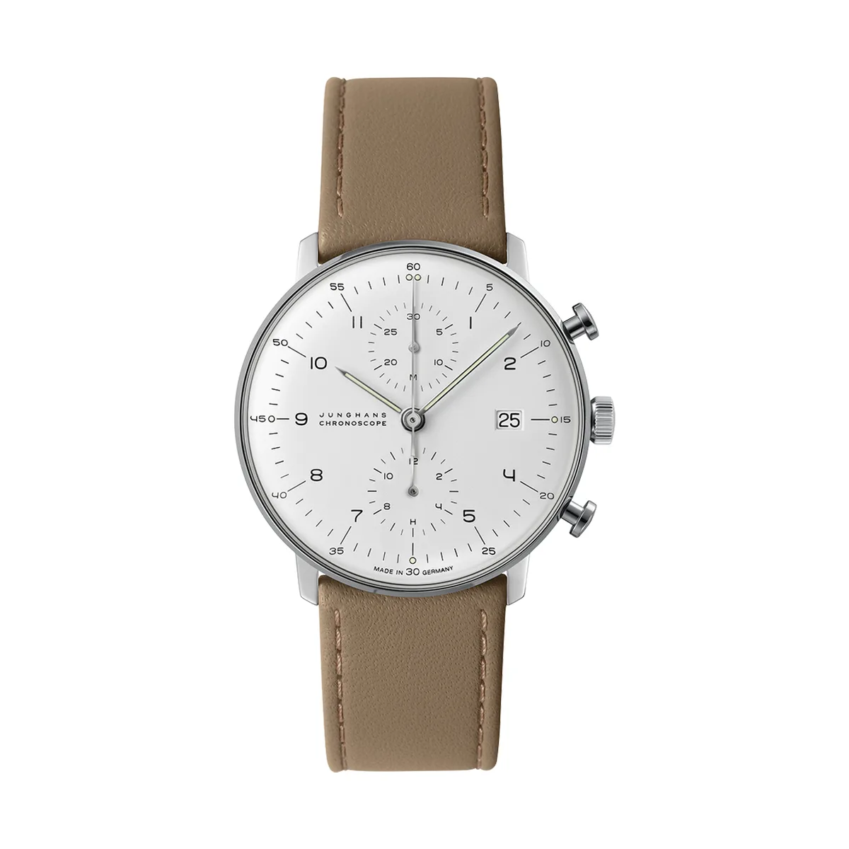 Junghans max bill Chronoscope Saphirglas Herrenuhr 027/4502.02