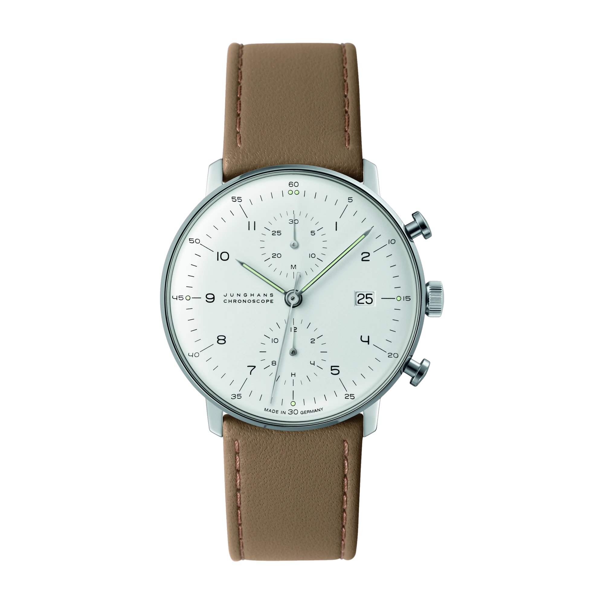 Junghans max bill Chronoscope Saphirglas Herrenuhr 027/4502.02