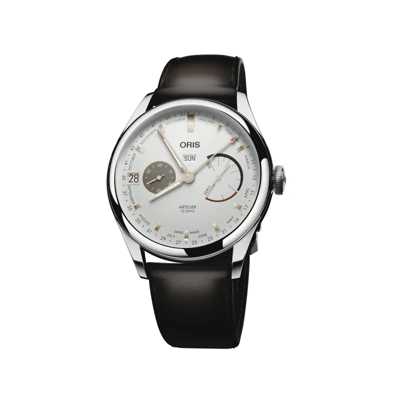 Oris Artelier Calibre 113 43mm Lederband  Weiß Herrenuhr 01 113 7806 4051-07 5 22 96FC