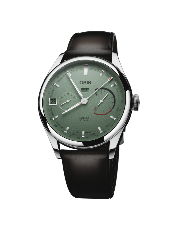 Oris Artelier Calibre 113 43mm Lederband Grün Herrenuhr 01 113 7806 4057-07 5 22 96FC