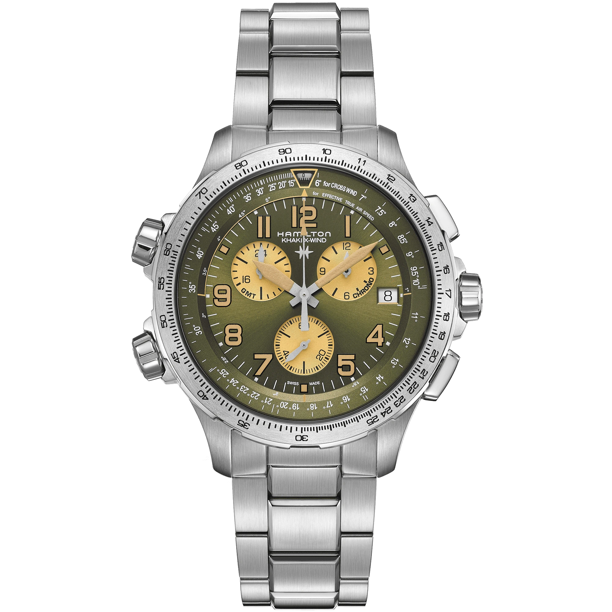 Hamilton Khaki Aviation GMT Chrono Quartz H77932160 Herrenuhr