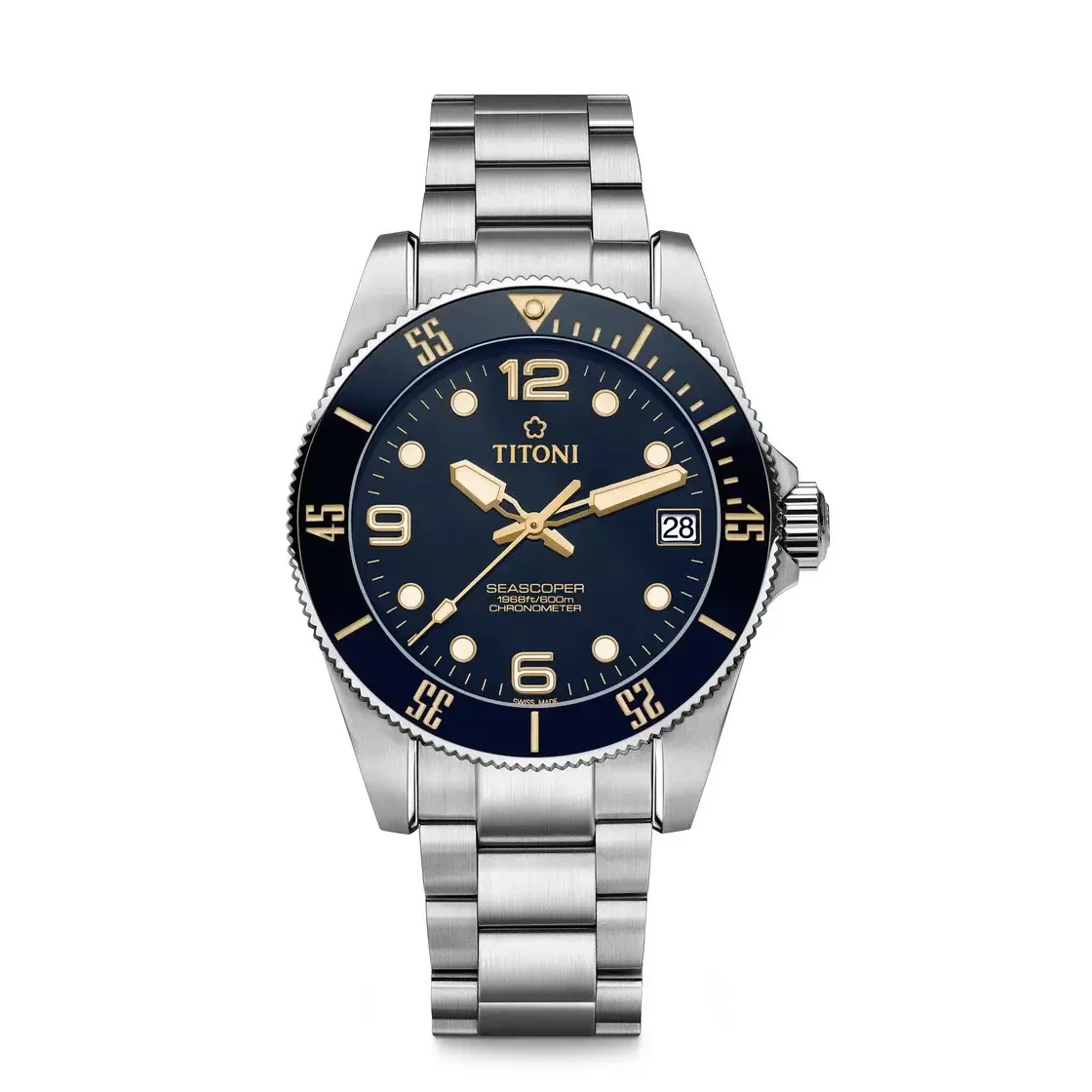 Titoni Seascoper Herrenuhr 83600 S-BO-255 Retro