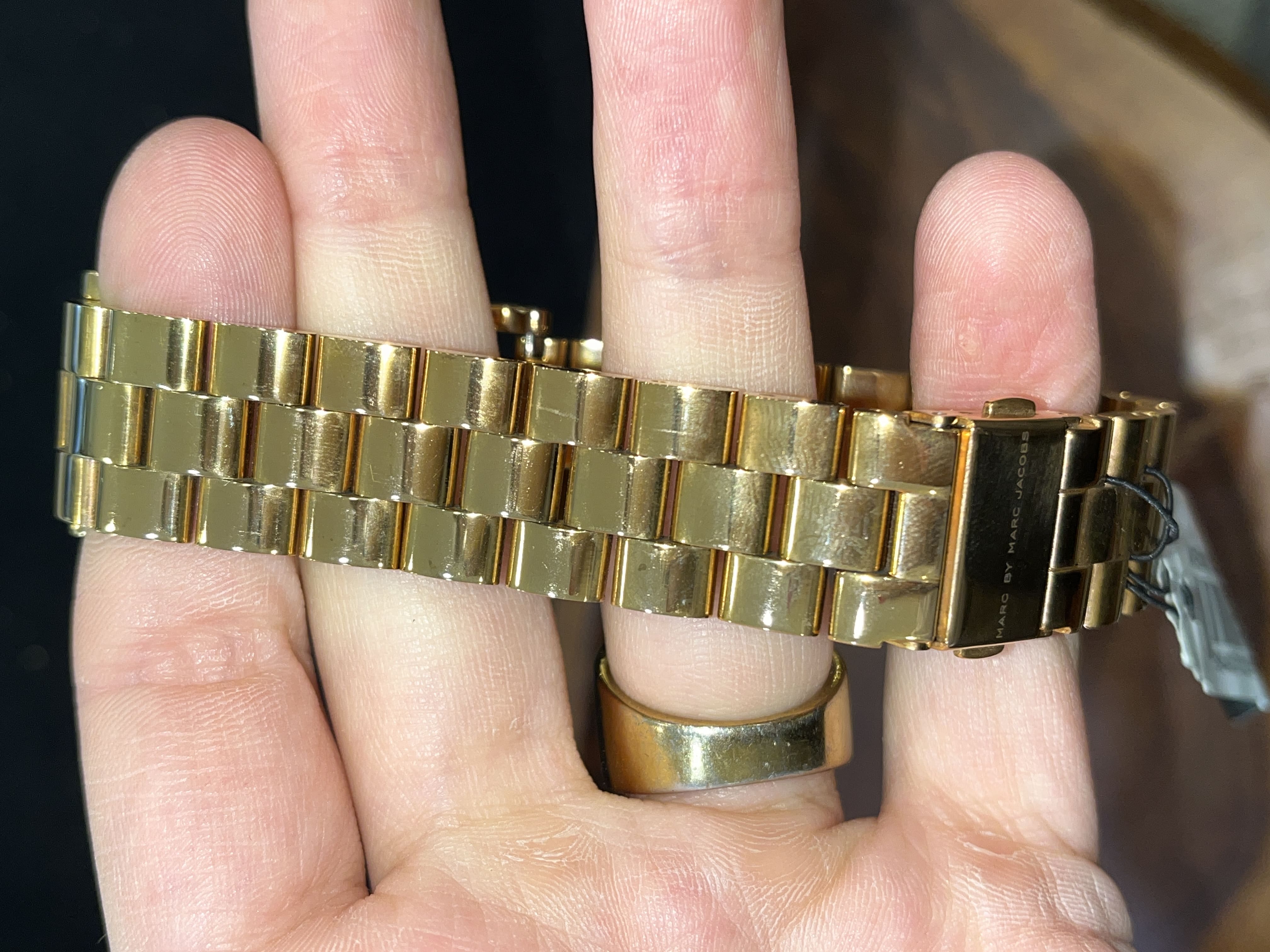 Pre-Owned Marc Jacobs Damenuhr Baker roségold MBM3244 
