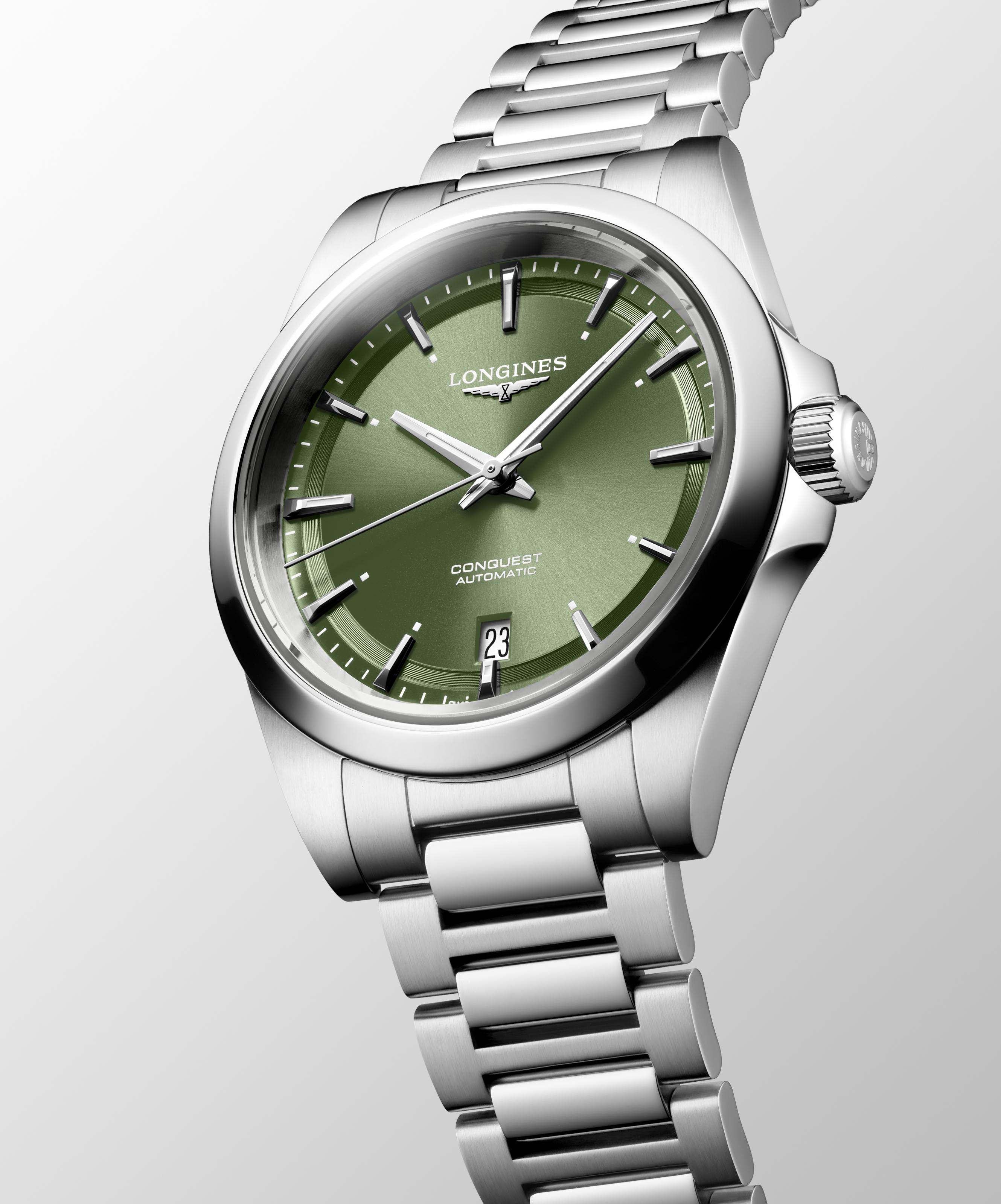 Longines Conquest grün 38mm Herrenuhr L3.720.4.02.6