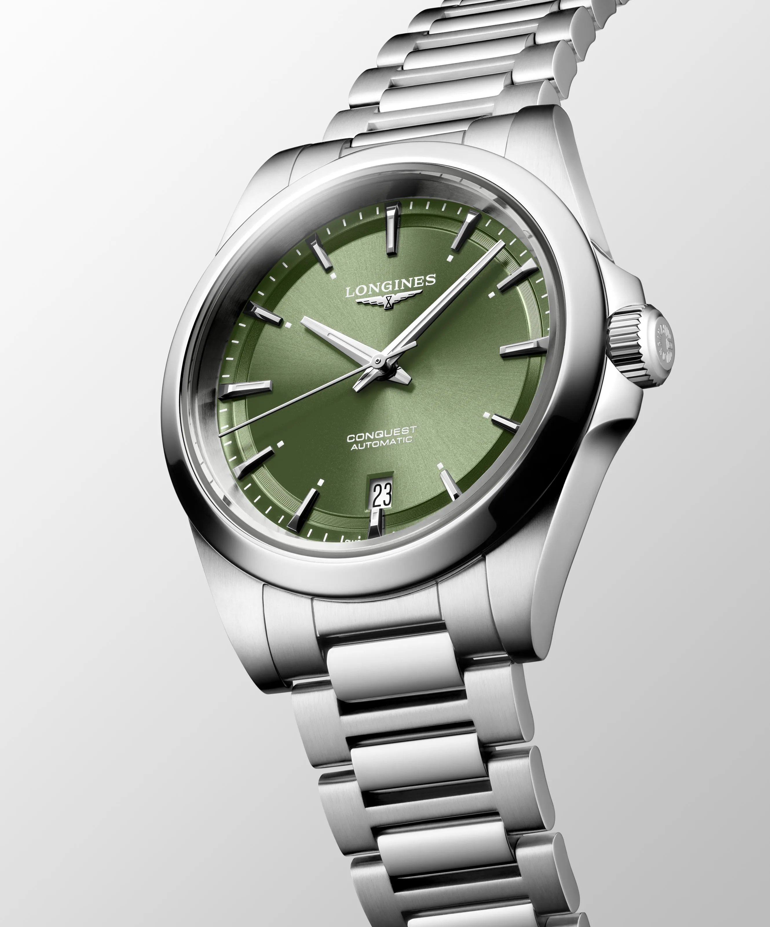 Longines Conquest grün 38mm Herrenuhr L3.720.4.02.6