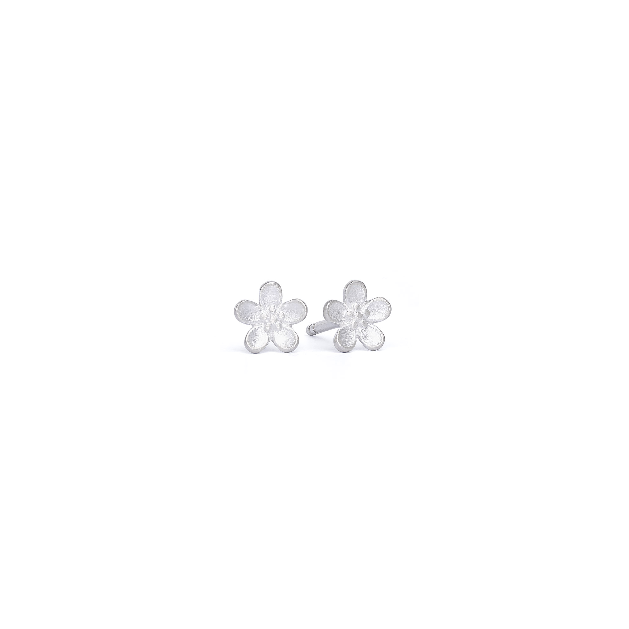 Bernd Wolf Stecker Marsi Designlinie Flowertimes, Blume Silber, 5mm