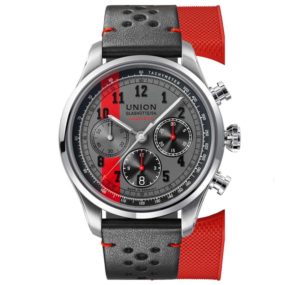 Union Glashütte Belisar Chronograph Speedster Limitierte Edition Herrenuhr D009.427.16.082.09