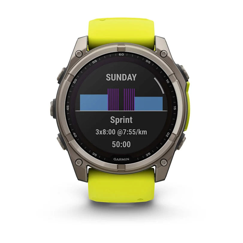 Garmin fēnix® 8 - 51 mm Solar Sapphire Graphit/Titanium Titan 010-02907-21