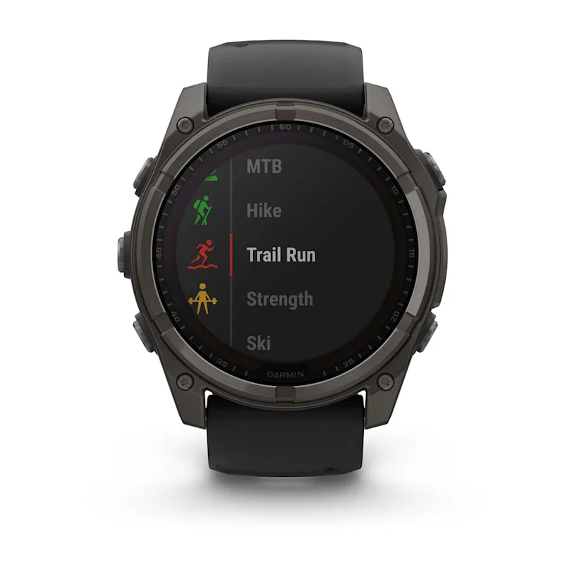 Garmin fēnix® 8 - 51 mm Solar Sapphire Graphit/Carbongrau Titan DLC 010-02907-11