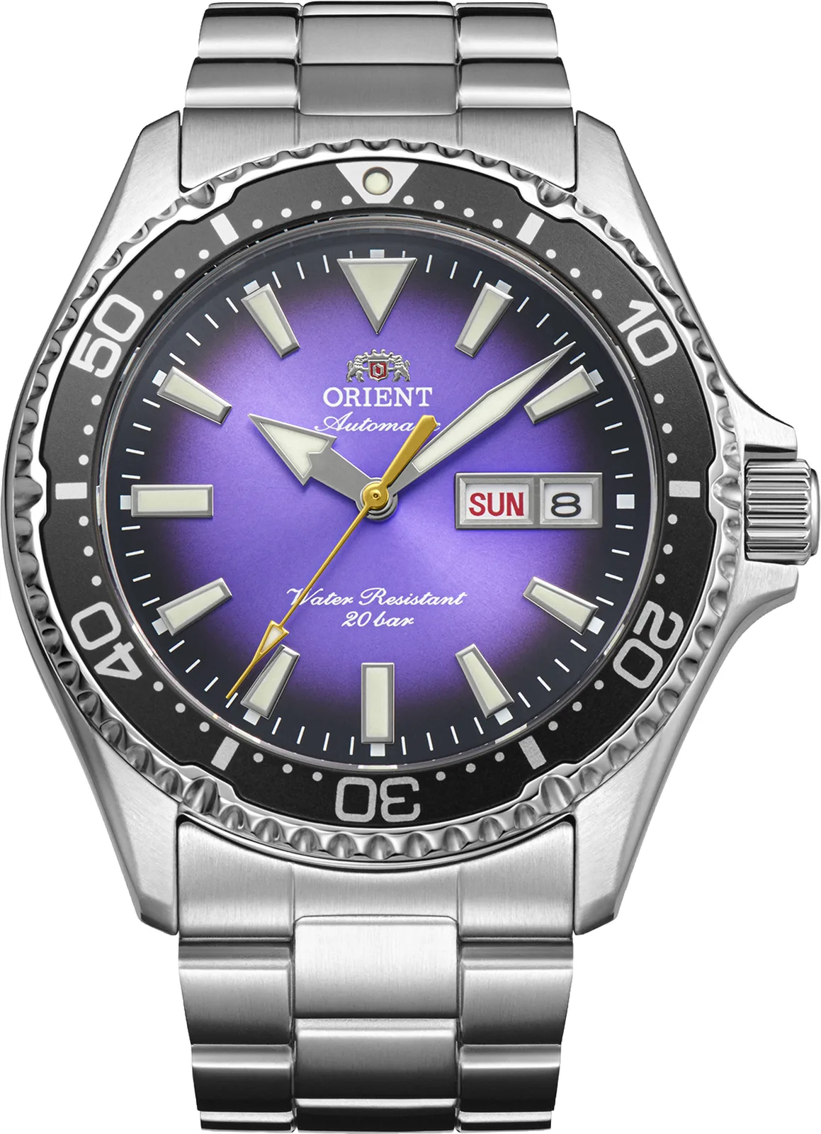 Orient Mako Automatik 41,8 mm Lila Herrenuhr RA-AA0827V39B