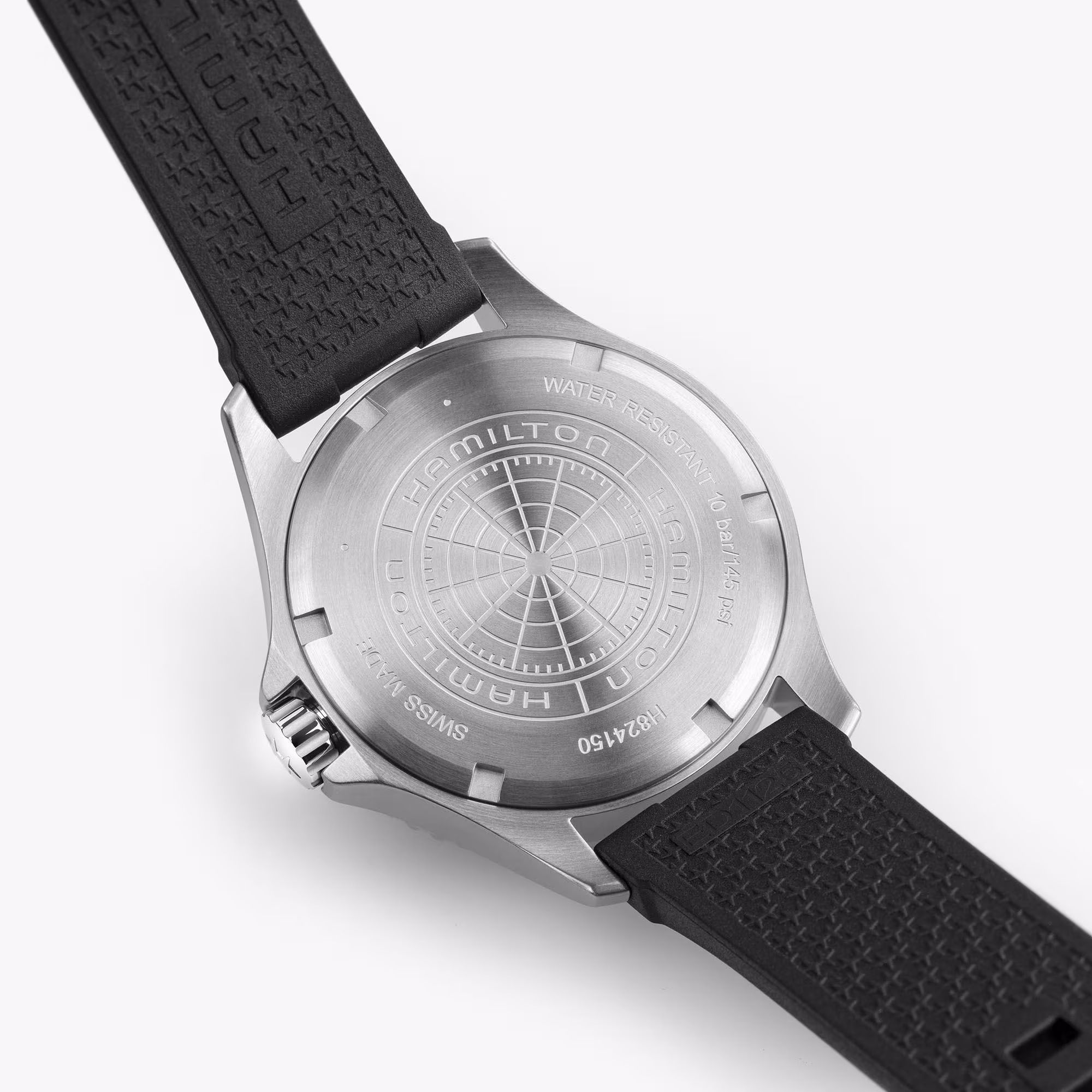 Hamilton KHAKI NAVY SCUBA AUTO Schwarz Kautschuk 40 MM Herrenuhr H82415330