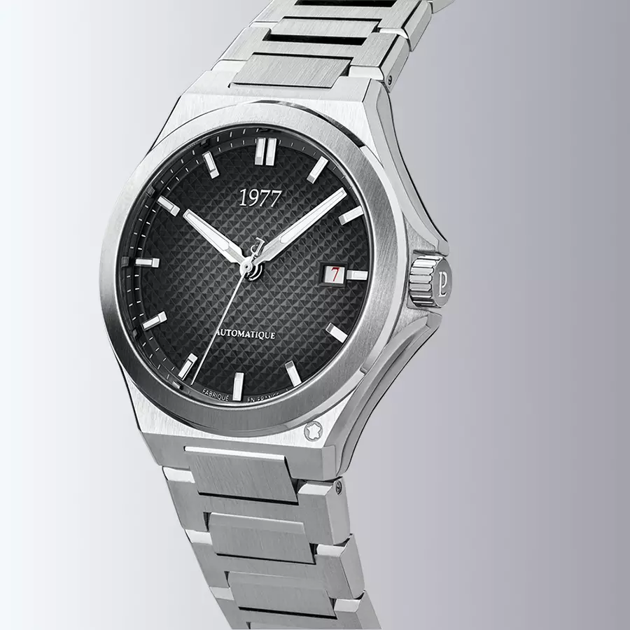 1977 ARSENE Automatique, 41 MM, Cadran Noir, Bracelet Acier 904L Herrenuhr 1977P02131