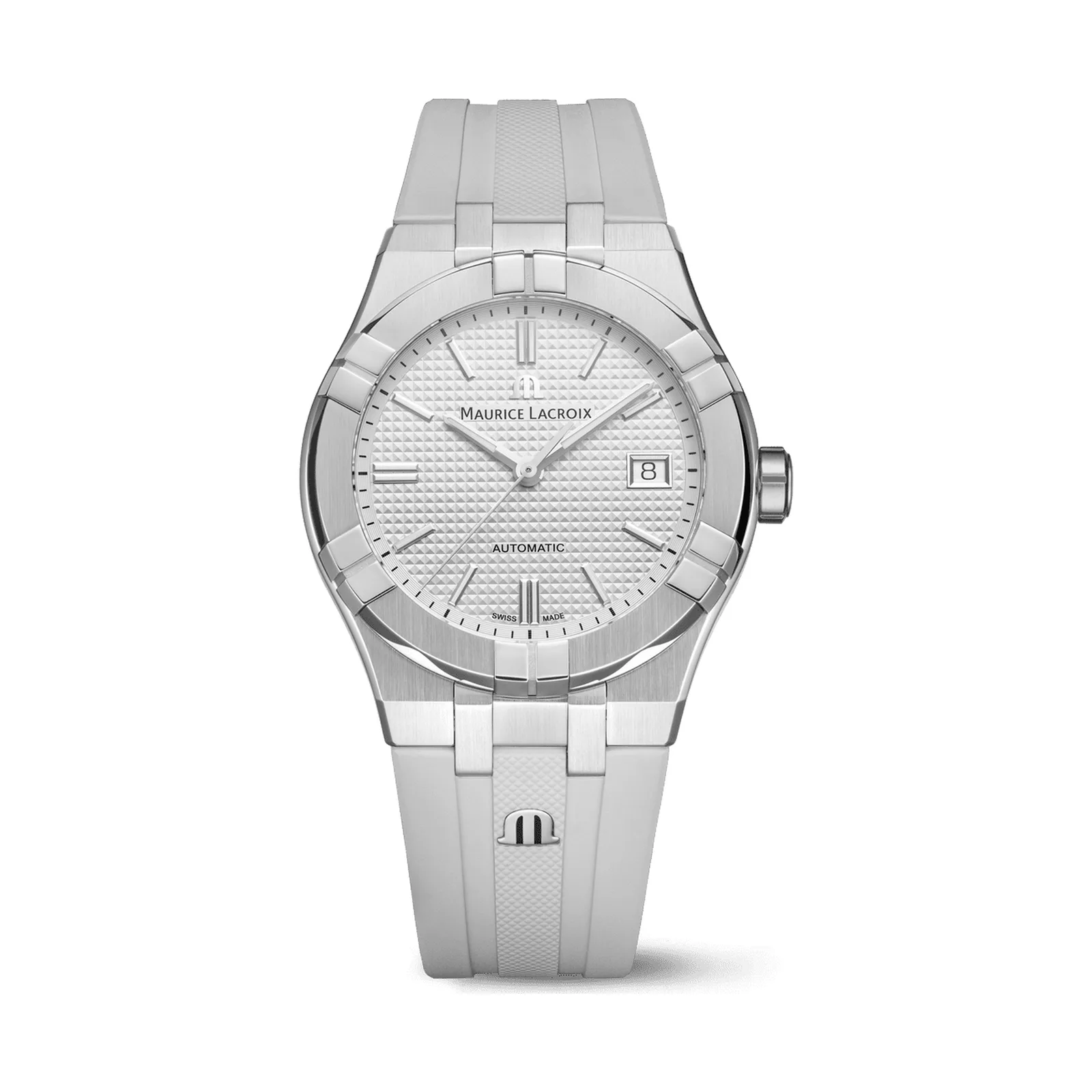 Maurice Lacroix Aikon Automatic Date 39 mm Automatik Kautschukarmband Herrenuhr AI6007-SS000-130-7