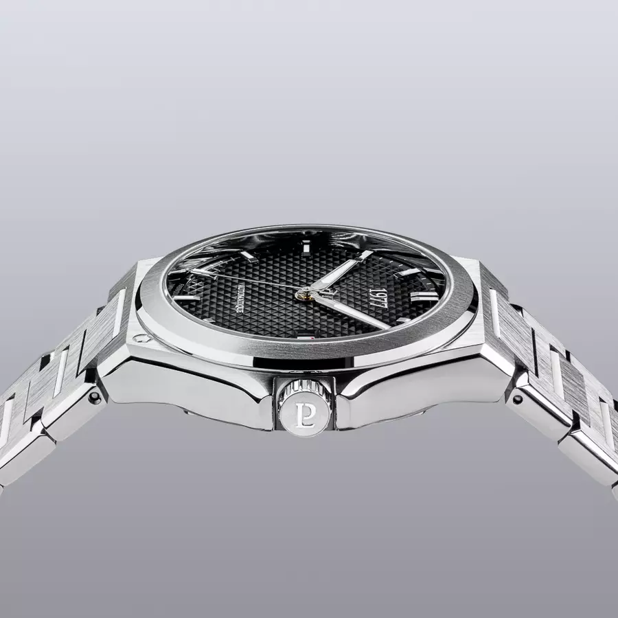 1977 ARSENE Automatique, 41 MM, Cadran Noir, Bracelet Acier 904L Herrenuhr 1977P02131