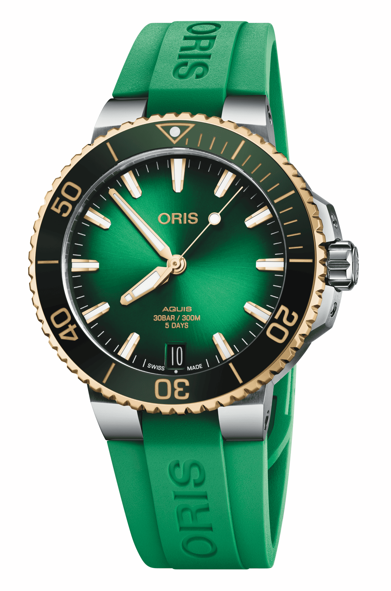 Oris Aquis Date Calibre 400 41,5mmTaucheruhr, Grün Herrenuhr 01 400 7769 6357-07 4 22 77FC