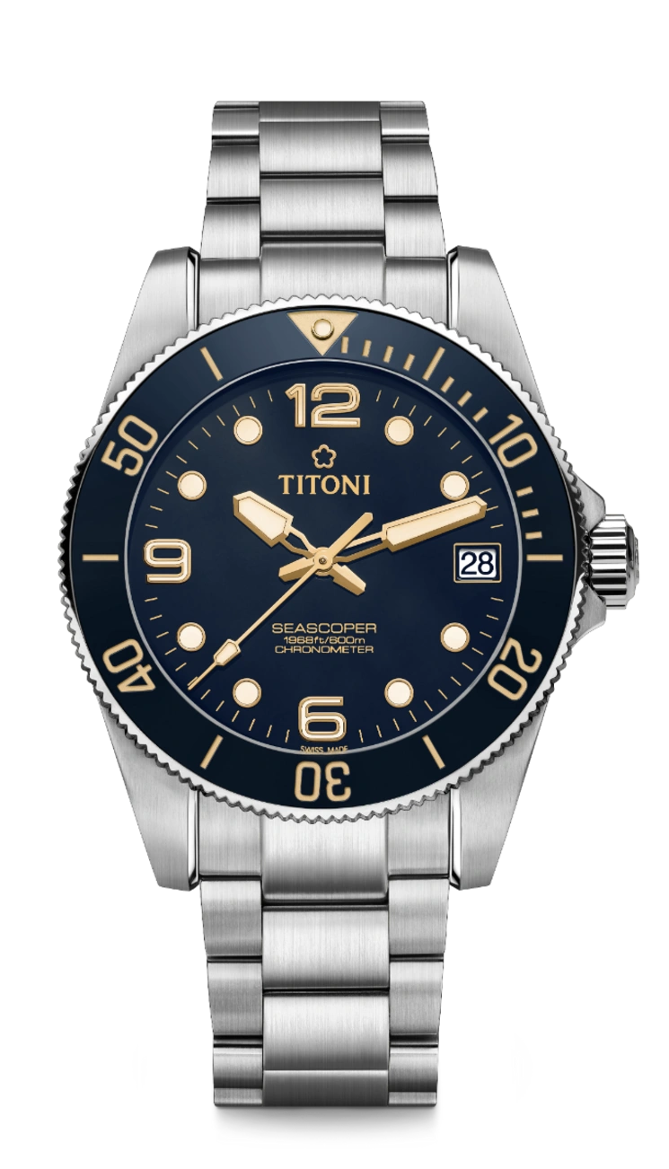 Titoni SEASCOPER RETRO CHRONOMETER 42MM Herrenuhr 83601 S-BO-255