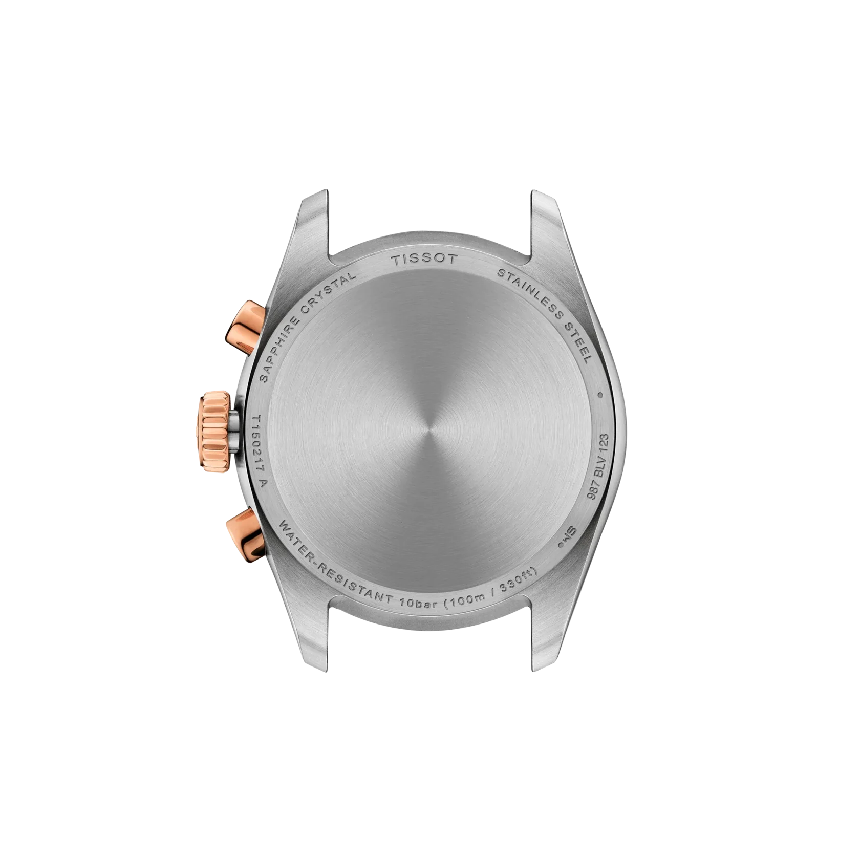 Tissot PR 100 36mm Schweizer Quarzwerk, Perlmuttzifferblatt, Grau und Roségold Damenuhr T150.217.22.111.00
