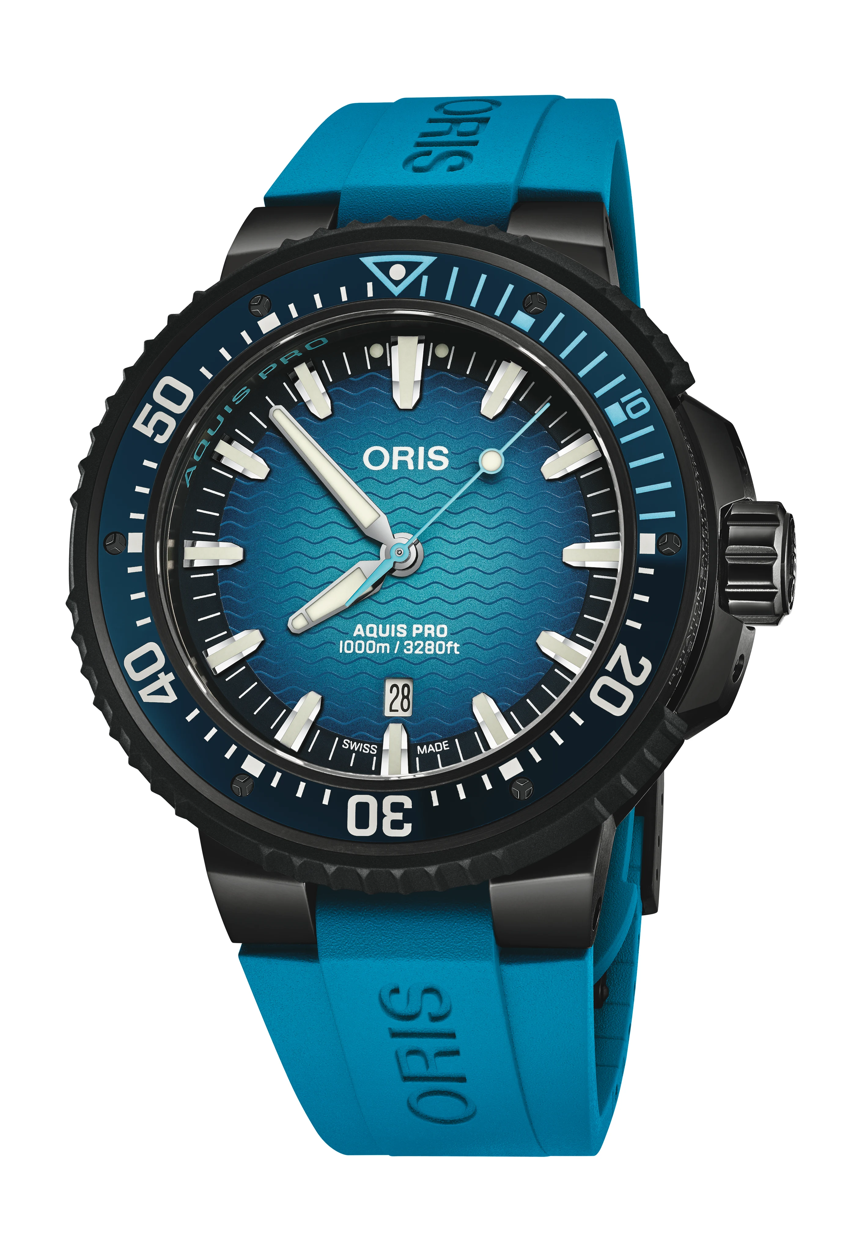 Oris Aquis Pro 1000 m Taucheruhr Herrenuhr 01 733 7801 7255-Set