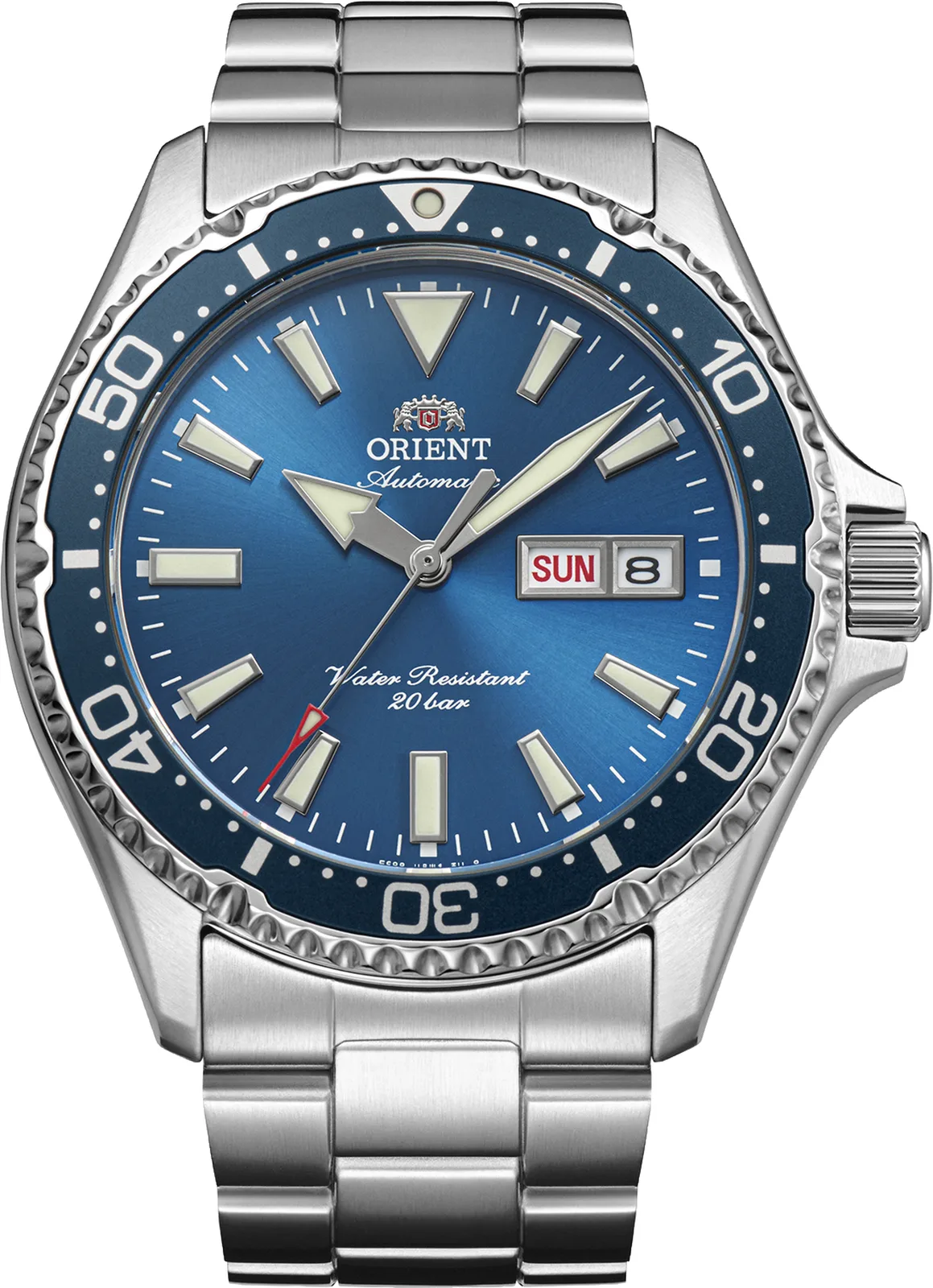Orient Mako Automatik 41,8 mm Blau Herrenuhr RA-AA0824L39B