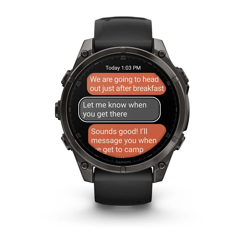Garmin fēnix® 8 - 47 mm AMOLED Sapphire Schwarz/Carbongrau Titan DLC 010-02904-21