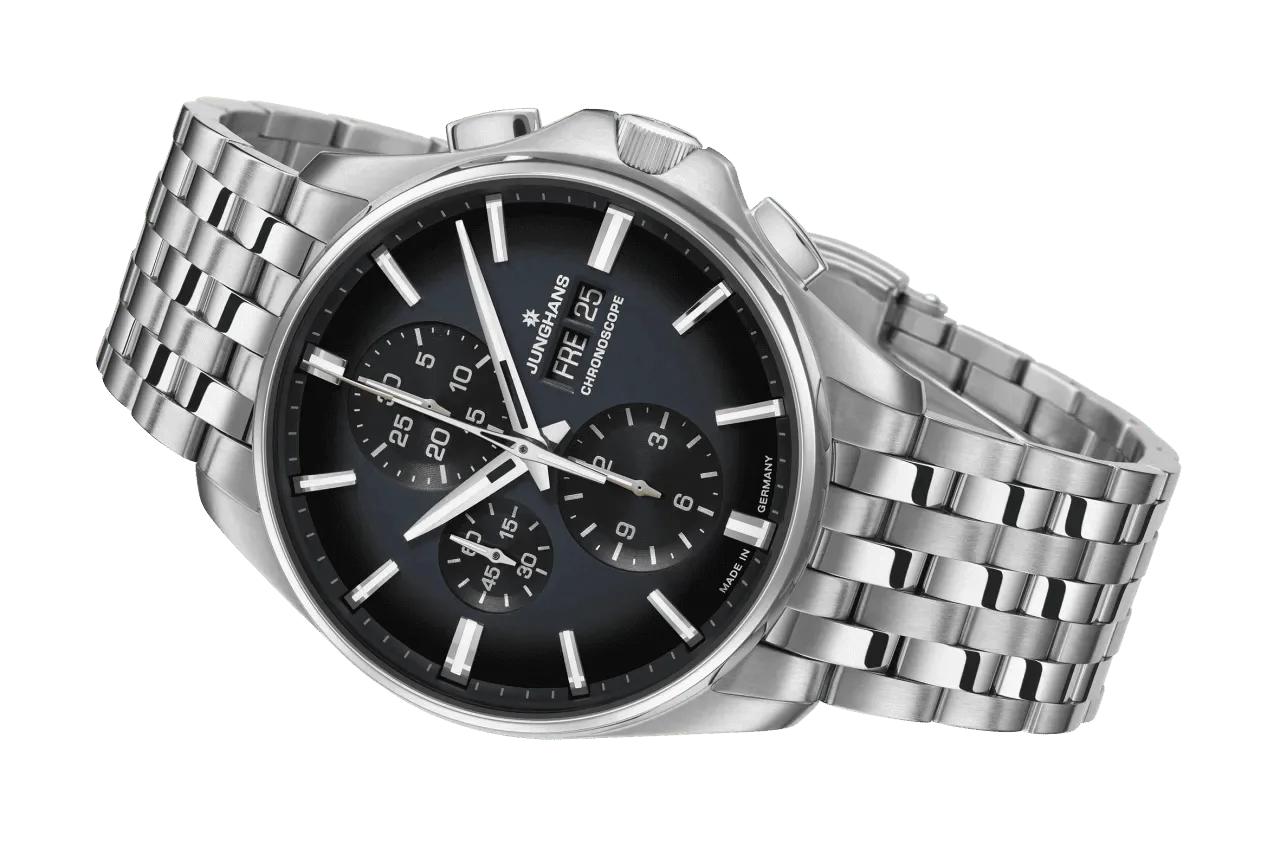Junghans Meister S Cronoscope Herrenuhr 027/4228.44