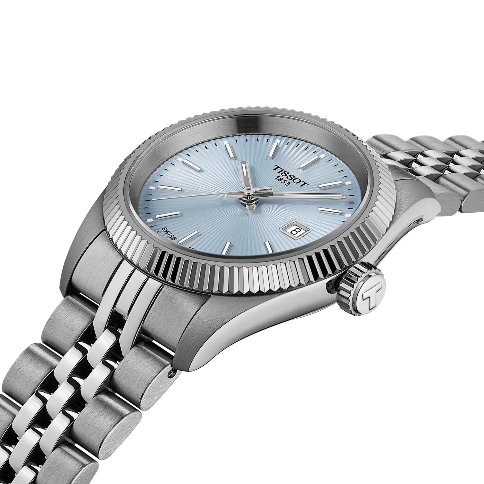 Tissot Ballade Quarz 30 mm Hellblau Damenuhr T156.010.11.351.00
