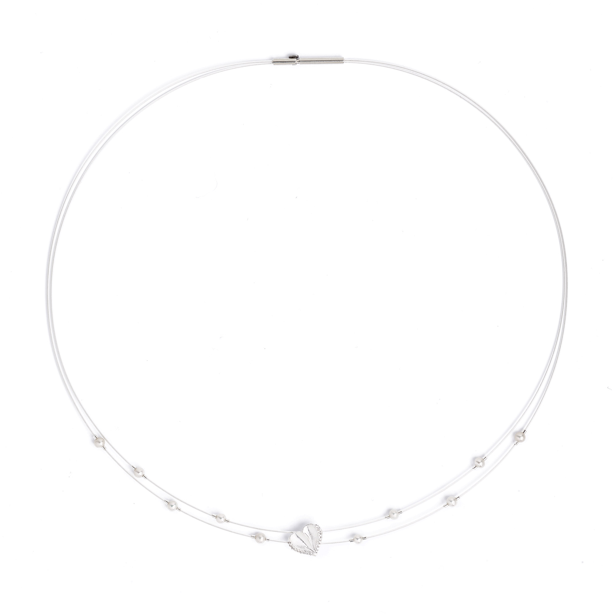 Bernd Wolf Corelis Collier Süsswasserperle 925er Sterlingsilber matt 87104654-043