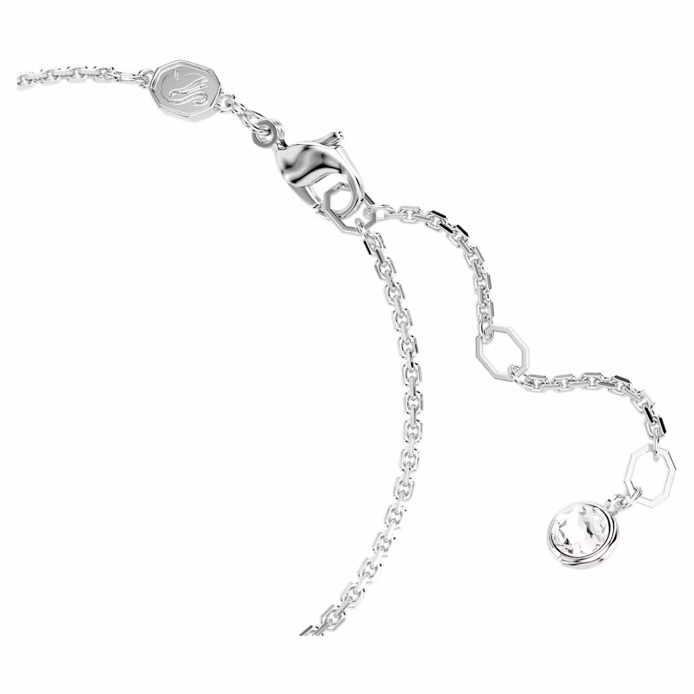 Swarovski  Hyperbola Armband Unendlichkeit, Weiß, Rhodiniert