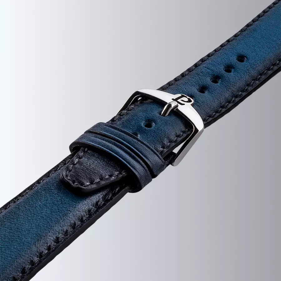1977 EDMOND Automatique, 40 MM, Cadran Saumon, Bracelet Cuir Noir Herrenuhr 1977P01156