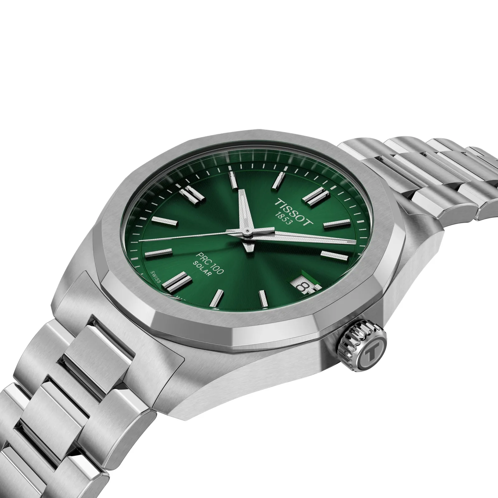 Tissot PRC 100 Solar 34 mm Grün Damenuhr T151.822.11.091.00