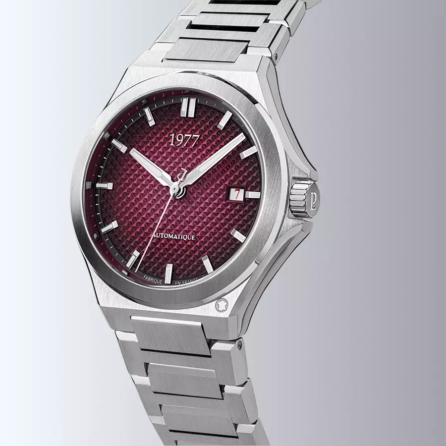 1977 ARSENE Automatique, 41 MM, Cadran Lie-de-vin, Bracelet Acier 904L Herrenuhr 1977P02151