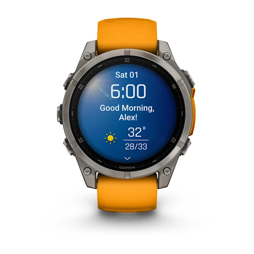 Garmin fēnix® 8 - 47 mm AMOLED Sapphire Graphit/Titanium Titan 010-02904-11