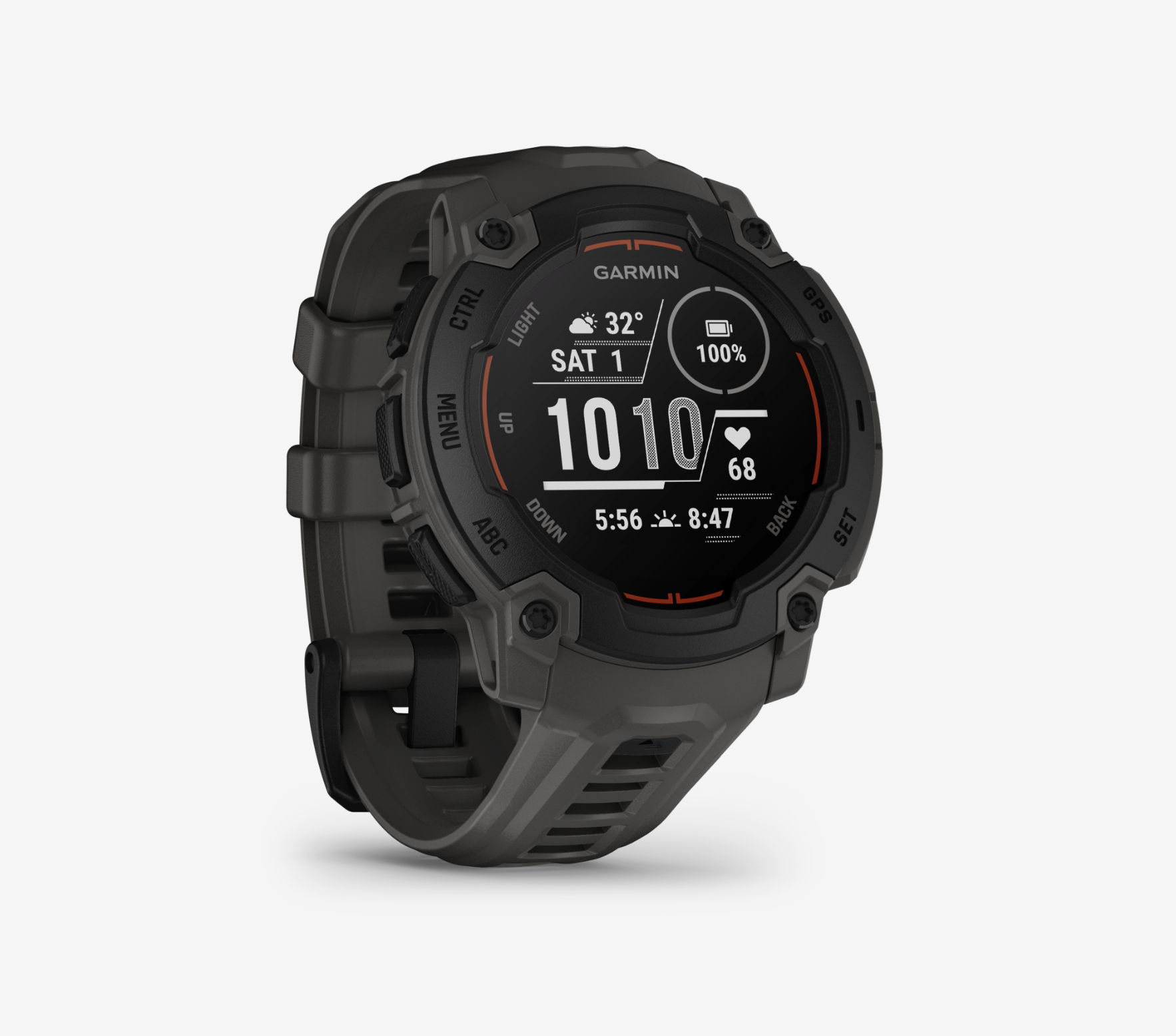  Garmin Instinct® E 010-02933-00 - 45 mm Kohle/Schwarz mit Silikon-Wechselarmband 22 mm Kohle