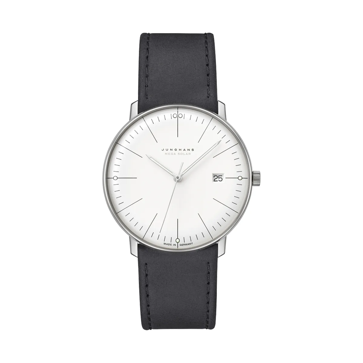 Junghans max bill MEGA Solar Saphirglas Herrenuhr 059/2020.02