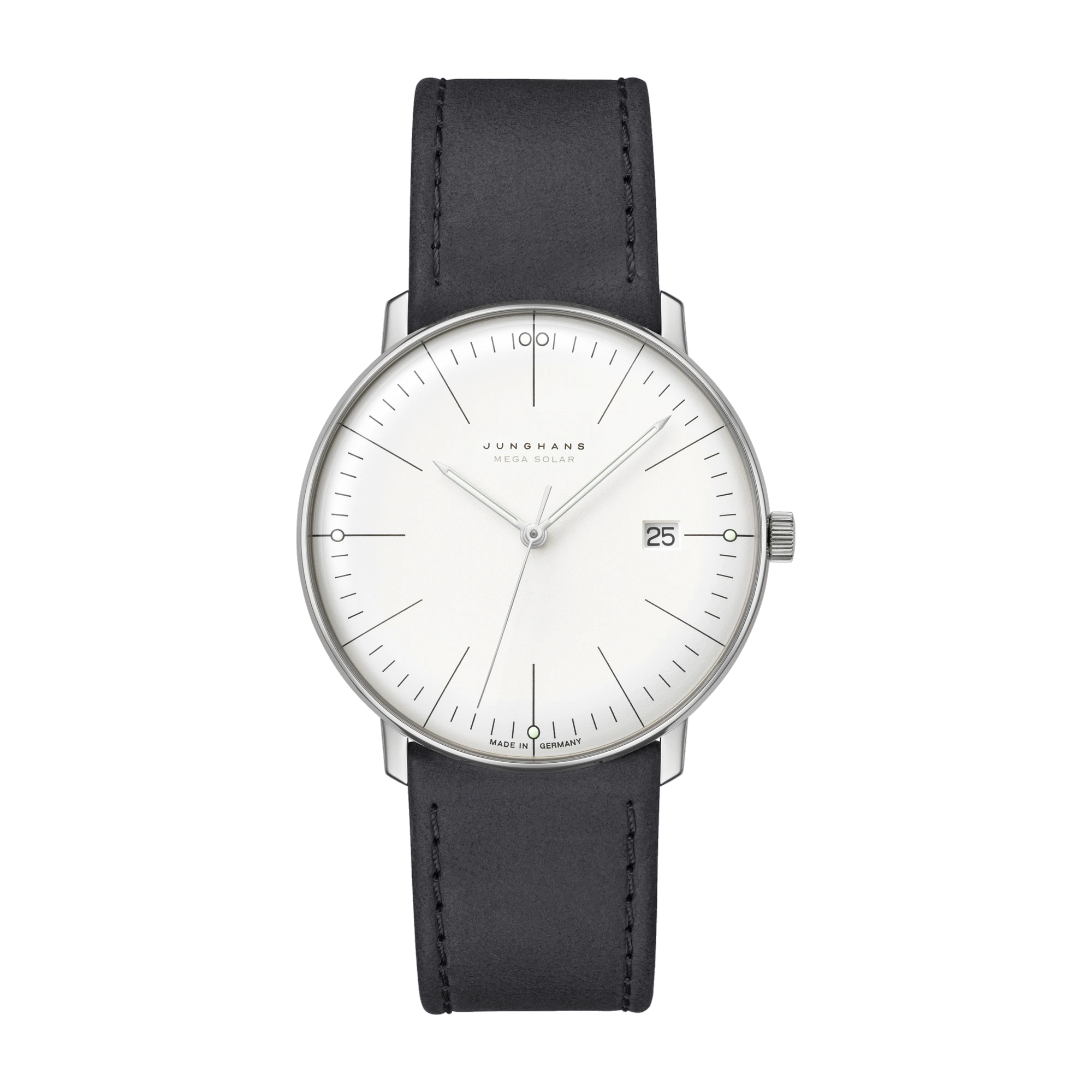Junghans max bill MEGA Solar Saphirglas Herrenuhr 059/2020.02