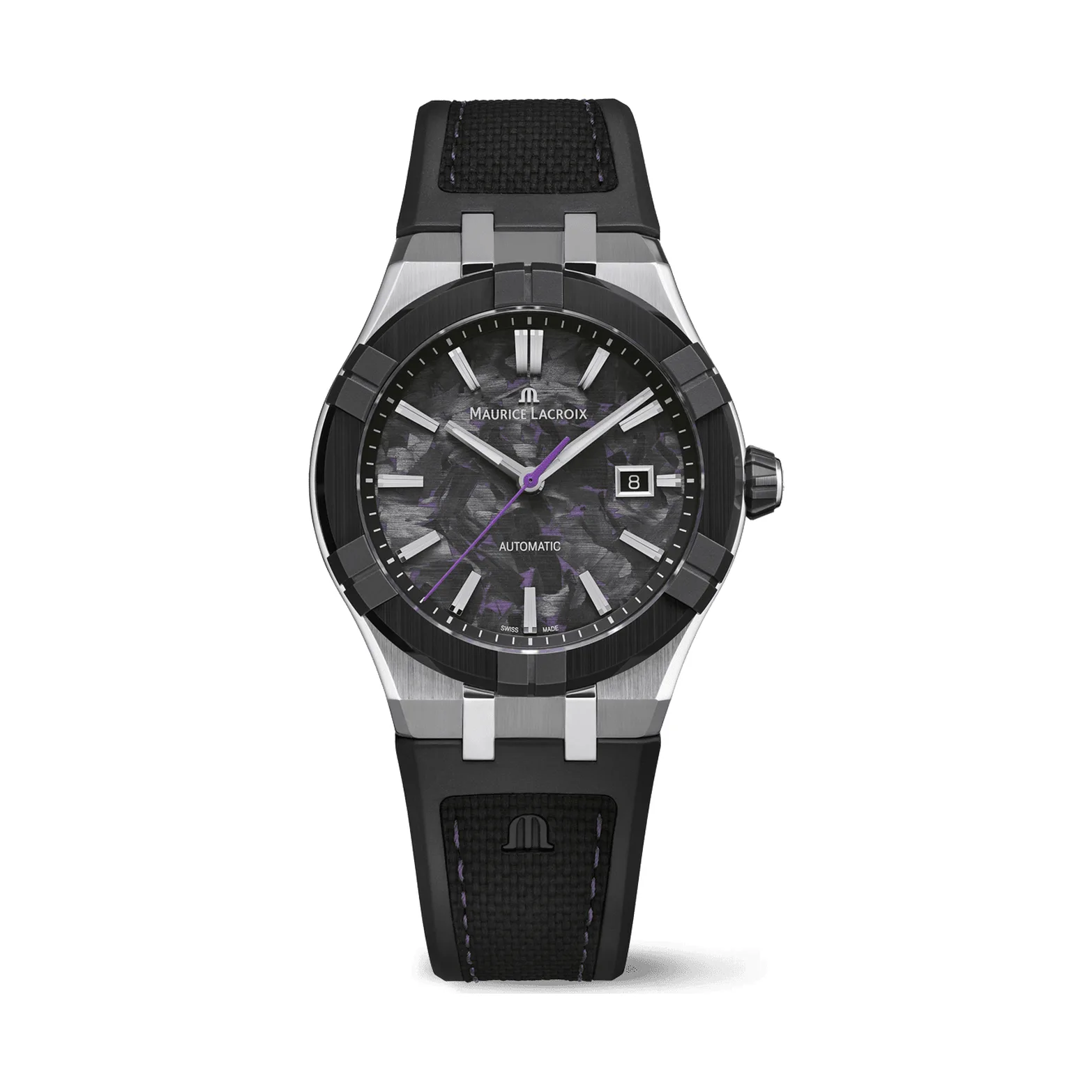 Maurice Lacroix Aikon-IC Frozen Carbon Violett 43 mm Herrenuhr AC6008-SSL20-431-2