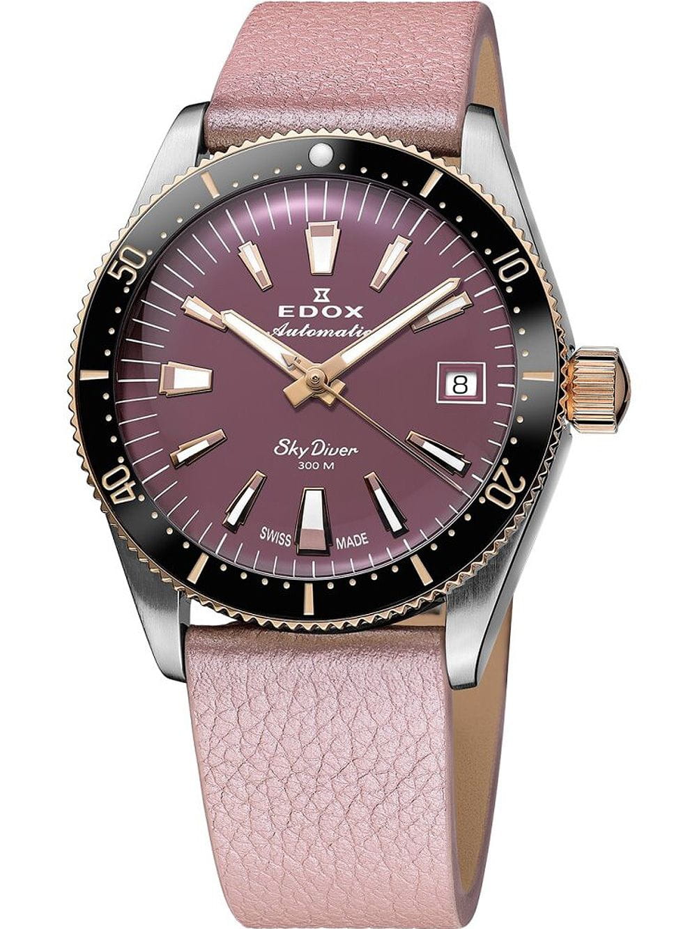 Edox SkyDiver 38 Date Automatic Special Edition Damenuhr 80131 357RNRC VIO
