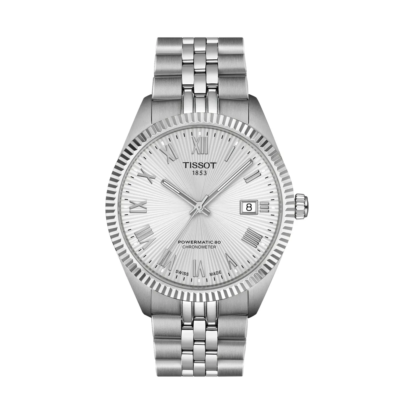 Tissot Ballade Powermatic 80 COSC 39mm Silber Herrenuhr T156.408.11.033.00
