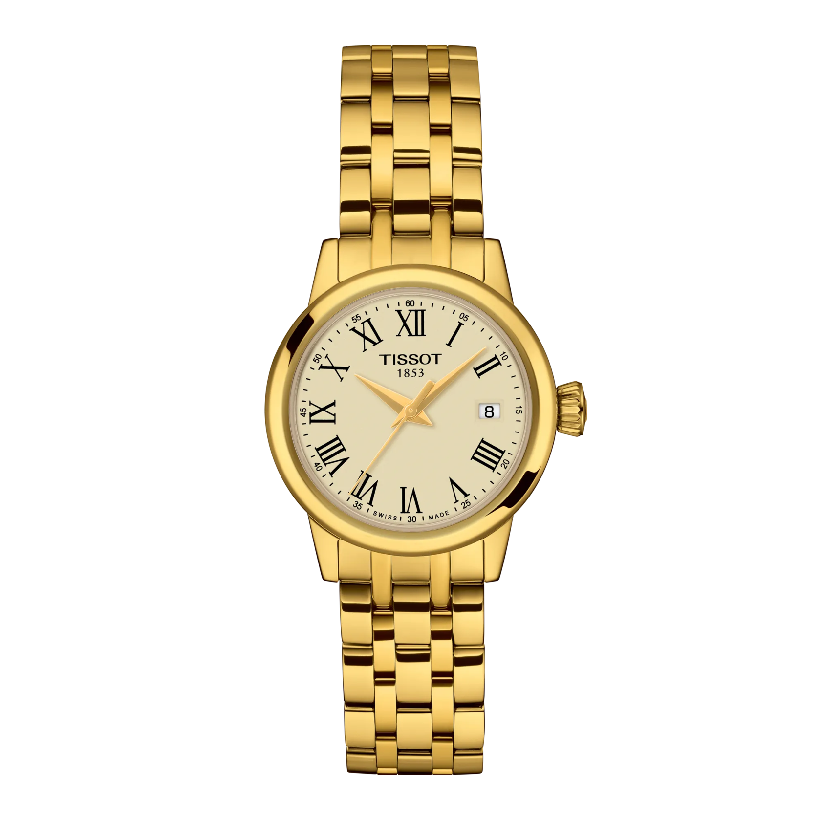 Tissot Classic Dream 28mm, Schweizer Quarzwerk, Gold Damenuhr T129.210.33.263.00
