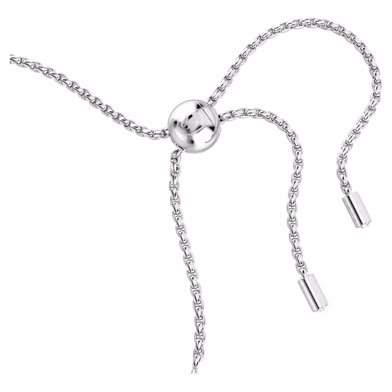 Swarovski  Matrix Tennis Armband Gemischte Rundschliffe, Weiß, Rhodiniert