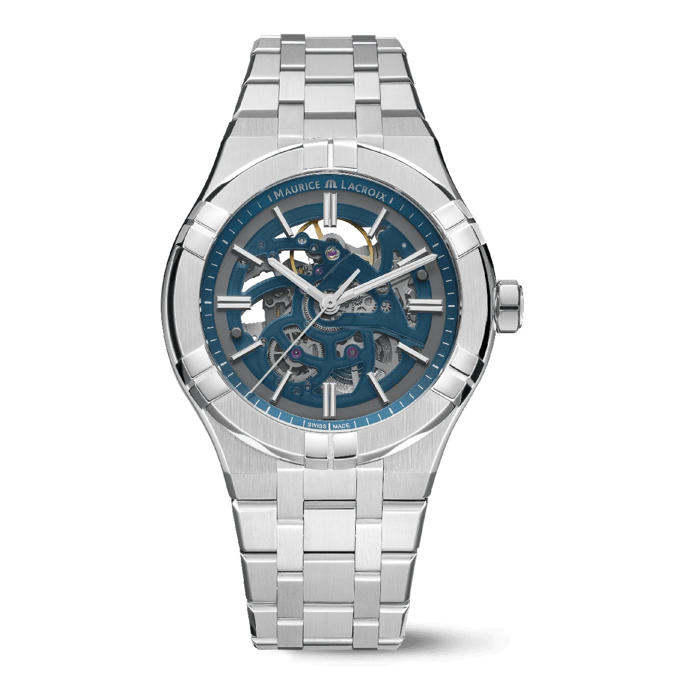Maurice Lacroix Aikon Automatik Skeleton Herrenuhr inklusive Ersatzarmband AI6008-SS002-031-1