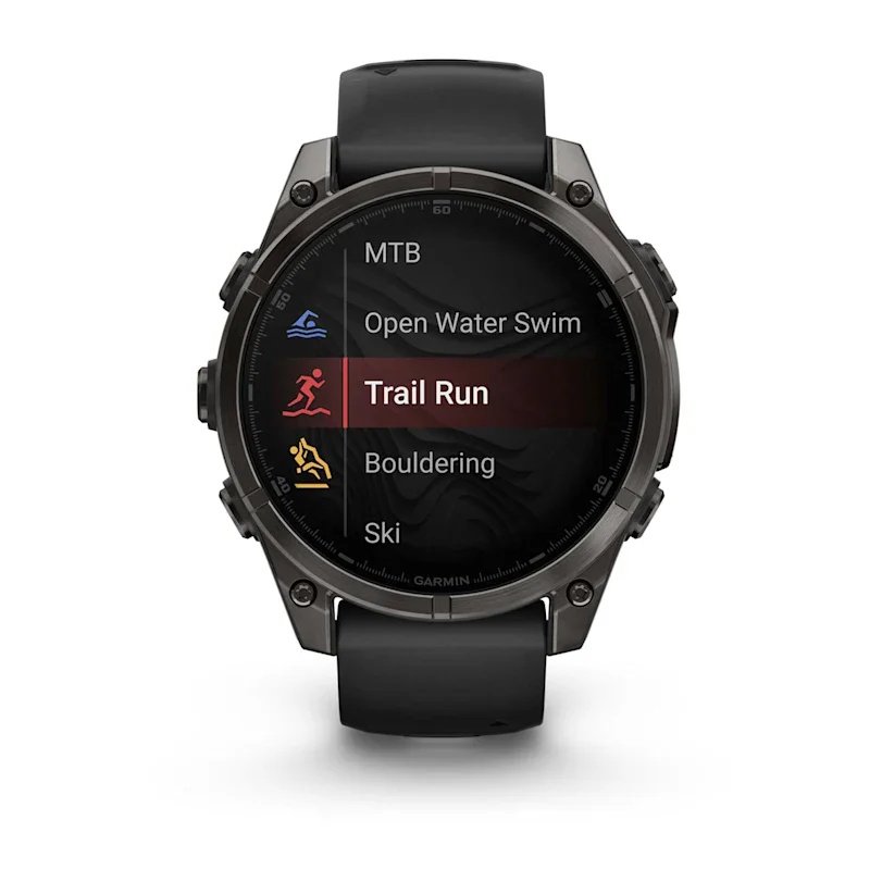 Garmin fēnix® 8 - 47 mm AMOLED Sapphire Schwarz/Carbongrau Titan DLC 010-02904-21