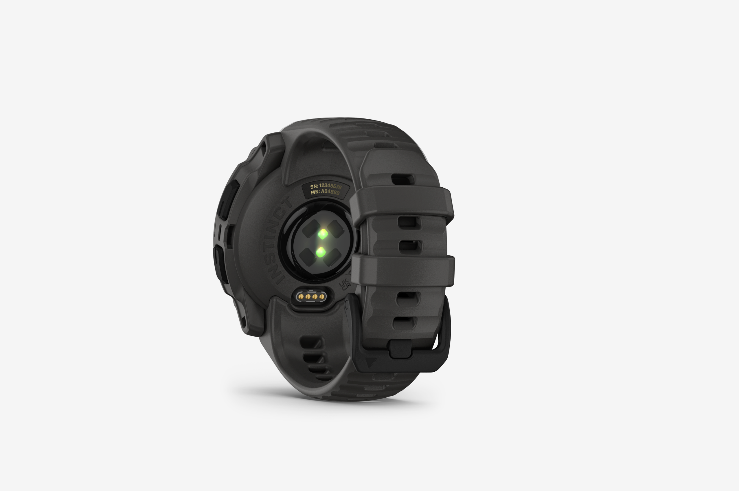  Garmin Instinct® E 010-02932-00 - 40 mm Kohle/Schwarz mit Silikon-Wechselarmband 20 mm Kohle