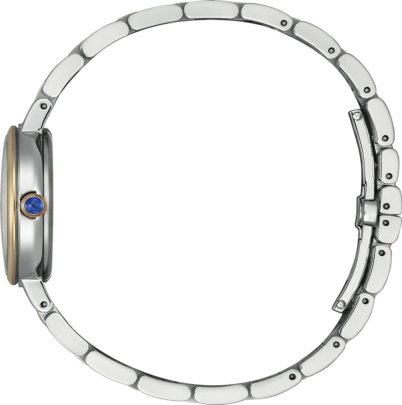 Citizen Analog Quartz, Eco-Drive, Edelstahlband, 27,7 mm Gehäusedurchmesser, Perlmutt Damenuhr EM0996-84Y