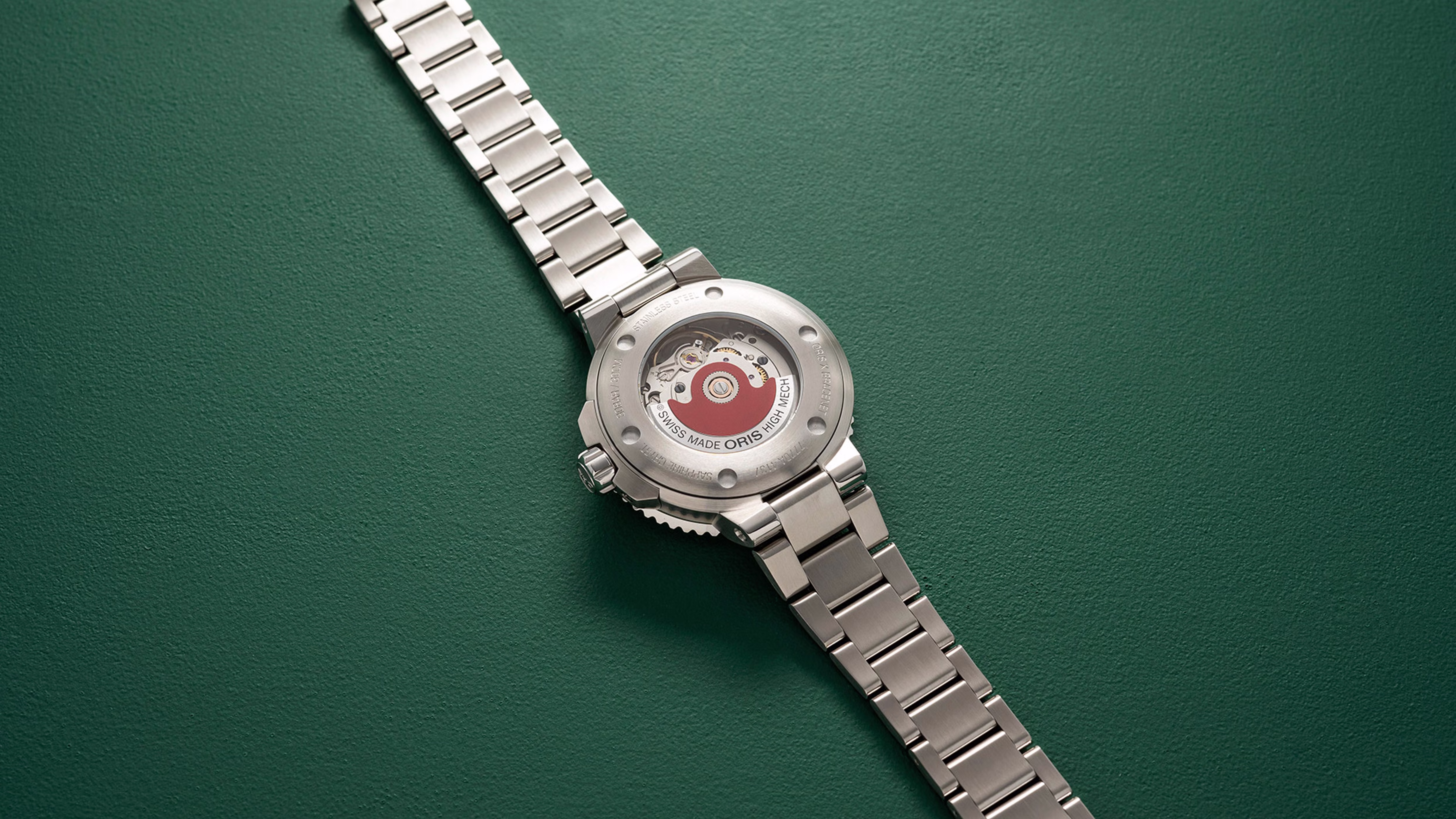 Oris Oris X Bracenet 36,5mm Lünette mit Minutenskala Damenuhr 01 733 7770 4137-07 8 18 05P