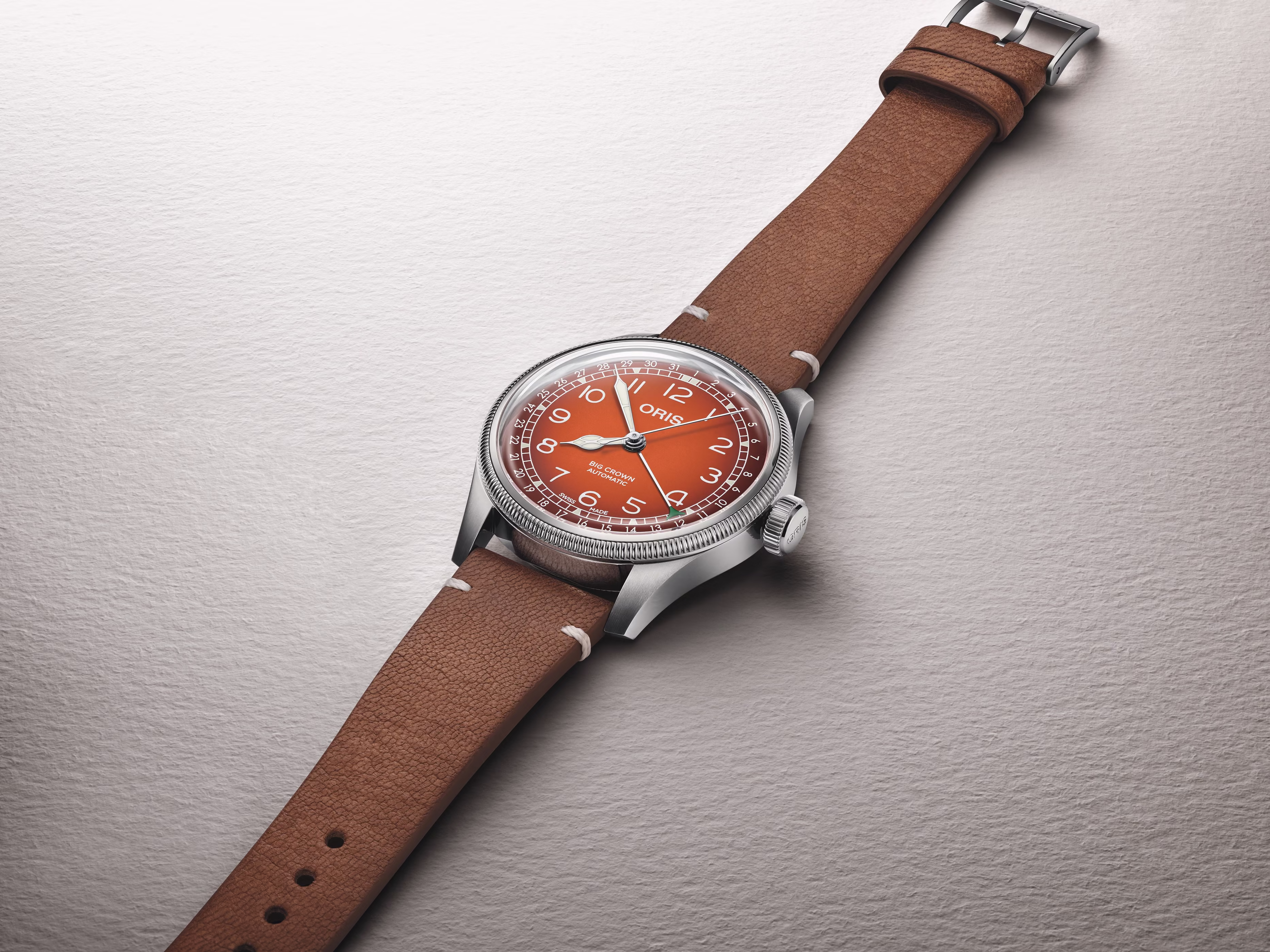 Oris Oris X Cervo Volante 40mm Hirschlederarmband Automatik Rot Herrenuhr 01 754 7785 4068-Set