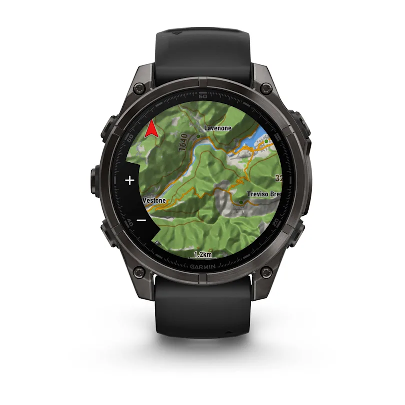 Garmin fēnix® 8 - 47 mm AMOLED Sapphire Schwarz/Carbongrau Titan DLC 010-02904-21