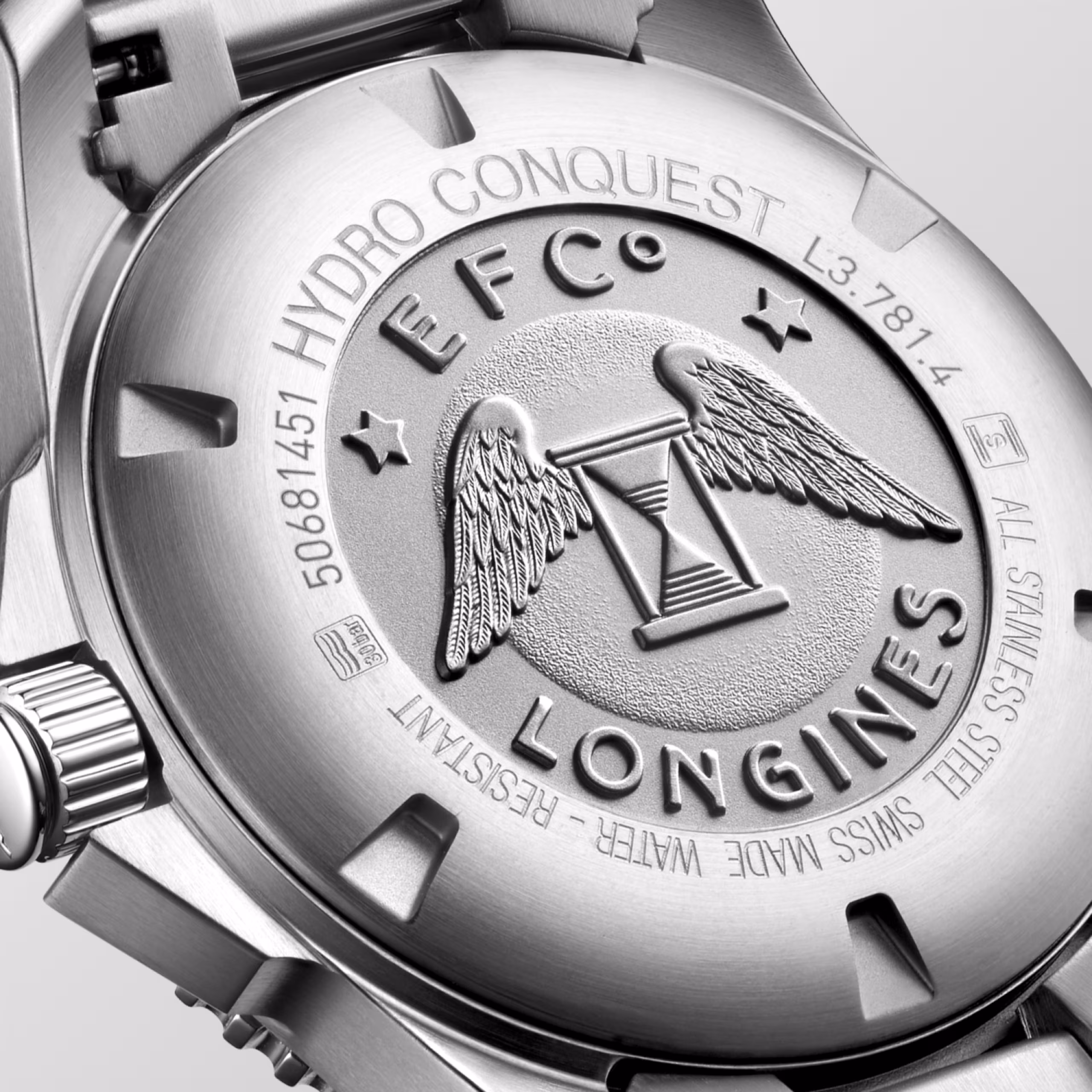 Longines HYDROCONQUEST - L3.781.4.56.6 Automatik Uhr Lünette Herrenuhr L3.781.4.56.6